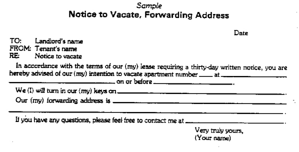 Letter To Vacate Apartment from lookup.circuit46.org
